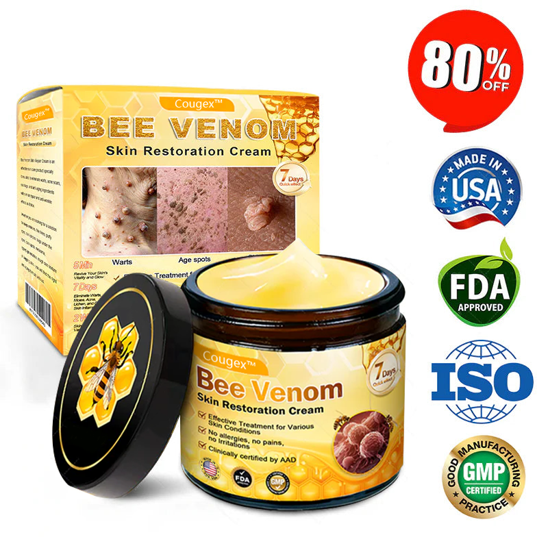 Made and Shipped from USA 🥑 Bee Venom Skin Restoration Cream ⏰ LAST DAY — 80% OFF