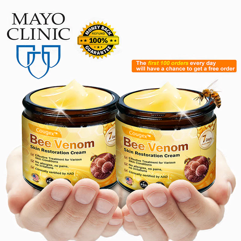 Made and Shipped from USA 🥑 Bee Venom Skin Restoration Cream ⏰ LAST DAY — 80% OFF