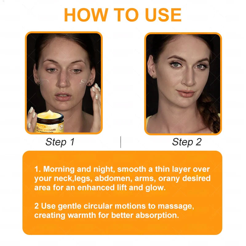 Made and Shipped from USA 🥑 Bee Venom Skin Restoration Cream ⏰ LAST DAY — 80% OFF