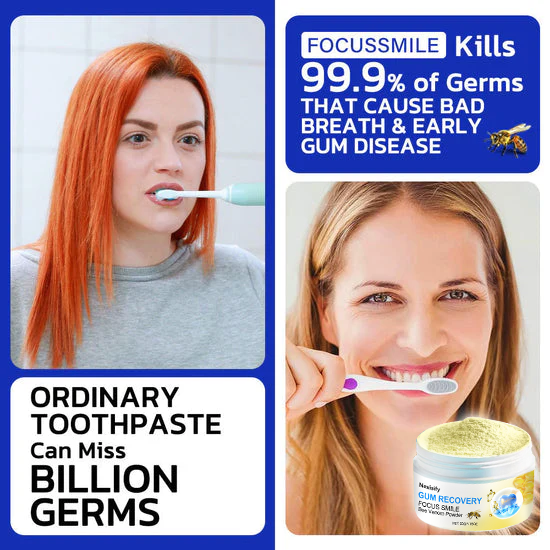 🐝 Nexisify™ Focussmile Bee Venom Oral Powder — ADA Recommended for Stronger Teeth & Gums