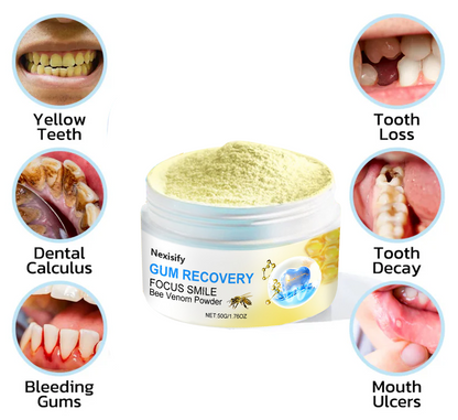 🐝 Nexisify™ Focussmile Bee Venom Oral Powder — ADA Recommended for Stronger Teeth & Gums