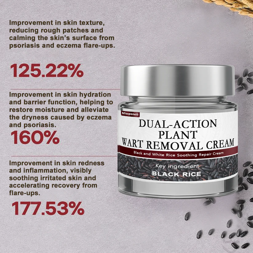 Black Rice Skin Repair Essence Cream 👨‍⚕️ FDA Certified – Helps Remove Warts, Improve Keratin Buildup, Seborrheic Dermatitis, Follicular Keratosis, Age Spots, and Bruising