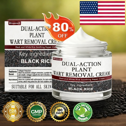 Black Rice Skin Repair Essence Cream 👨‍⚕️ FDA Certified – Helps Remove Warts, Improve Keratin Buildup, Seborrheic Dermatitis, Follicular Keratosis, Age Spots, and Bruising