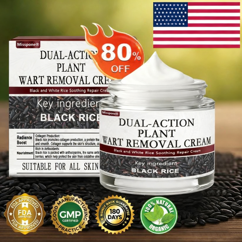 Black Rice Skin Repair Essence Cream 👨‍⚕️ FDA Certified – Helps Remove Warts, Improve Keratin Buildup, Seborrheic Dermatitis, Follicular Keratosis, Age Spots, and Bruising