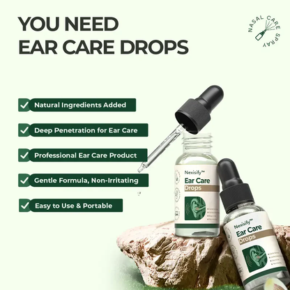 Nexisify™ Ear Drops – Plant-Based Relief | FDA-Certified for Clearer Hearing